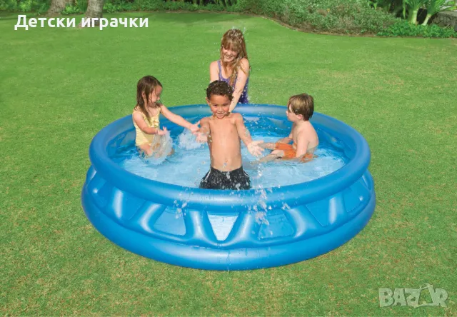 Детски надуваем басейн Intex Soft Side, 188 х 46 см, 790 литра, снимка 1