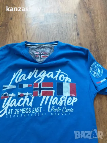 geographical norway - страхотна мъжка тениска Л КАТО НОВА, снимка 2 - Тениски - 46888696