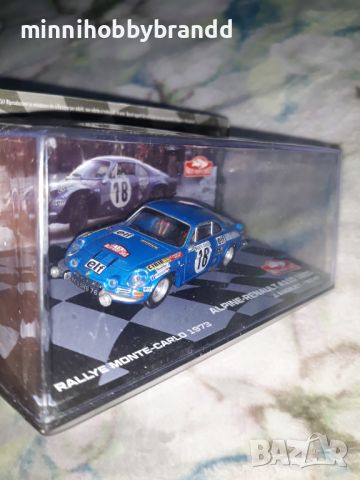 Renault Alpine 110 1800 Citroen C4 WRC  Rally  Monte  Carlo  1.43 Eaglemoss Top  Models , снимка 3 - Колекции - 46731136