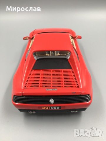 1:18 BBURAGO FERRARI 348 TB 1989 КОЛИЧКА МОДЕЛ ИГРАЧКА, снимка 5 - Колекции - 45556942