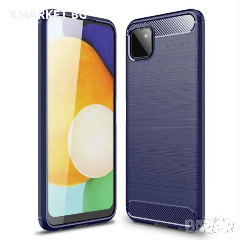 Samsung Galaxy A22 5G Удароустойчив Carbon Fiber Калъф и Протектор, снимка 2 - Калъфи, кейсове - 48545817