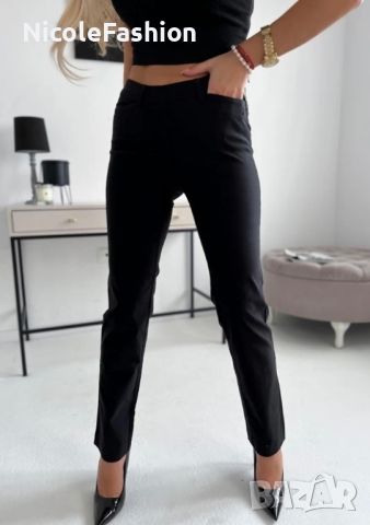 Стилен дамски панталон в черно  