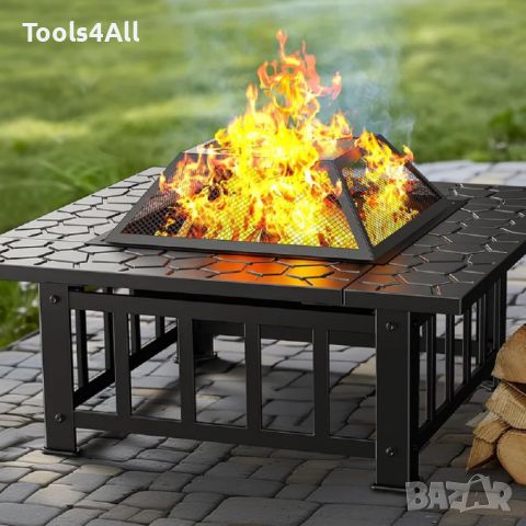 FIRE PIT 3в1 барбекю, камина, ледарка, снимка 2 - Барбекюта - 46004762