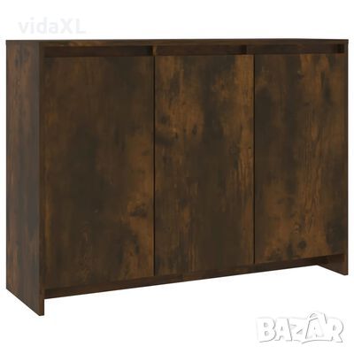 vidaXL Бюфет, опушен дъб, 102x33x75 см, ПДЧ(SKU:813014, снимка 1 - Бюфети - 45418279