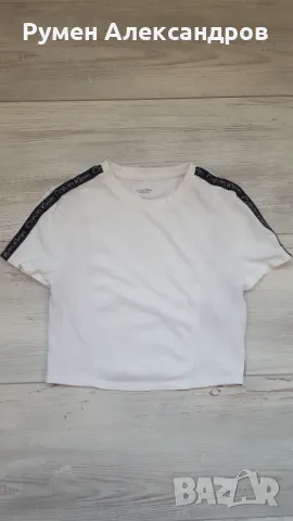 Бяло бюстие тип ТОП CALVIN KLEIN за момиче с размер S/Р, снимка 4 - Корсети, бюстиета, топове - 50092518