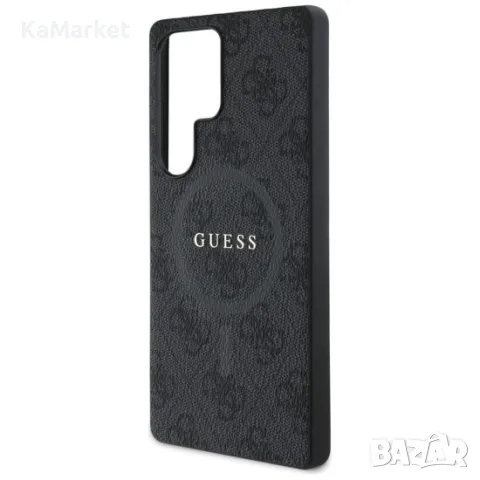 Оригинален кейс Guess 4G Ring Classic Logo MagSafe, За Samsung Galaxy S25 Ultra, Черен и Протектор, снимка 4 - Калъфи, кейсове - 48906702