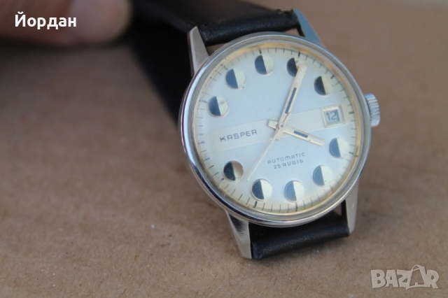 Швейцарски мъжки автоматичен часовник ''Kasper'', снимка 3 - Мъжки - 52238239