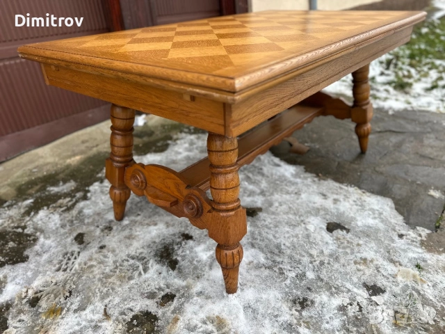 Разтегателна трапезна маса – класически стил, снимка 3 - Маси - 53959190