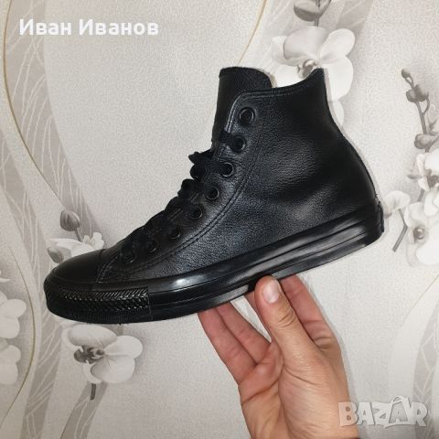 кожени кецове/ маратонки Converse Chuck Taylor All Star Hi номер 39,5, снимка 10 - Кецове - 43750291