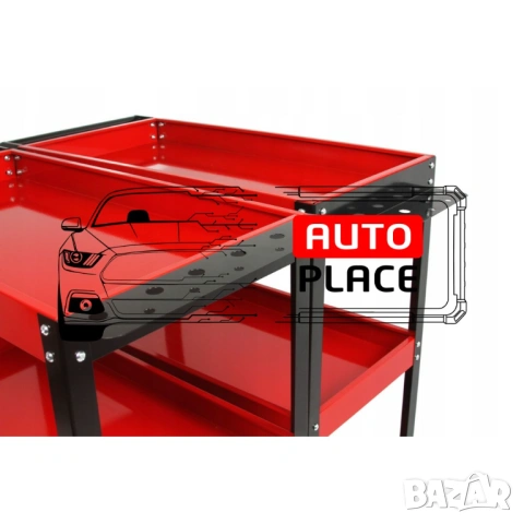 Количка за инструменти с 3 рафта и поставка за отвертки Mar-Pol, снимка 6 - Други инструменти - 53968861