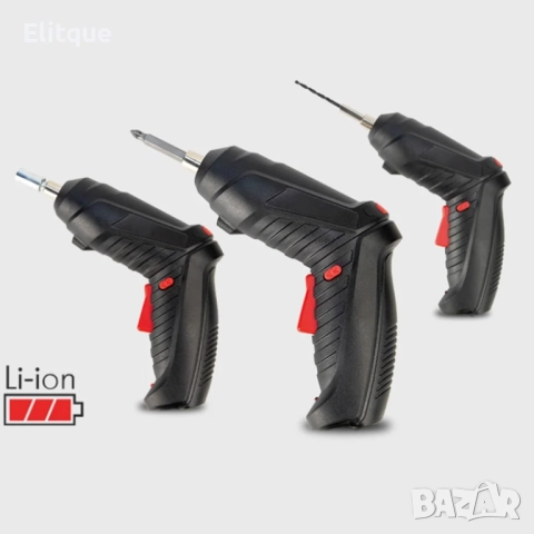 Акумулаторна електрическа бормашина 47 части в комплект с куфар, снимка 2 - Друга електроника - 52888995