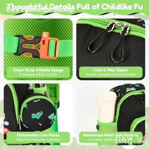 Нова Детска ученическа раница с термо отделение и светлоотразители, снимка 6 - Раници - 53969984