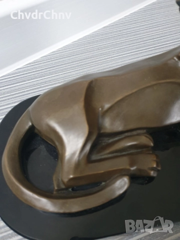 30см-5кг Milo статуетка/абстрактна бронзова скулптура/фигура на пума-лъв, снимка 8 - Статуетки - 52990076