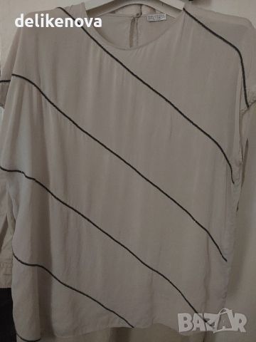 Brunello Cucinelli Original. Size L 100% Коприна, снимка 1 - Туники - 45557780