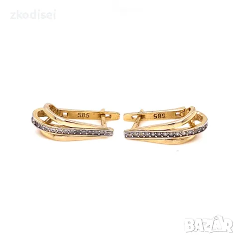 Златни обеци 3,20гр. 14кр. проба:585 модел:29952-5, снимка 1