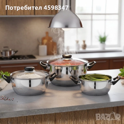 Комплект тенджери MC1855 – 6 части за подредена кухня и готвене без излишен хаос, снимка 1