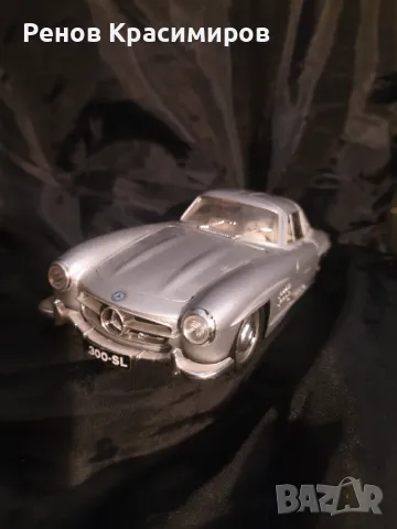 Bburago 1/24 Burago '54 Mercedes Benz 300 SL Бураго Мерцедес Бенц Made In Italy, снимка 2 - Колекции - 48756635