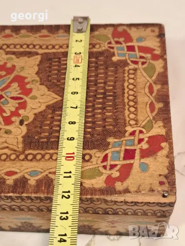 Стара дървена кутия за бижута от соца 21/6, снимка 10 - Антикварни и старинни предмети - 49982009