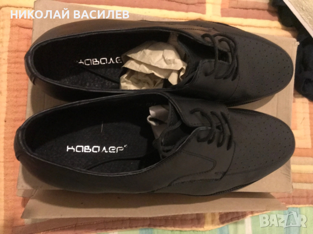 Кожени   44   номер / Нови  обувки  Кавалер  на  дупки : Сезон пролет / лято  ., снимка 3 - Официални обувки - 53787949