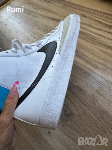 Оригинални кожени кецове Nike Blazer Mid ! 49,5 н, снимка 8 - Кецове - 51799884