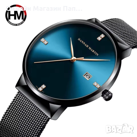 Hannah Martin 901 Мъжки Кварцов Часовник 40mm Минималистичен. Японски механизъм Miyota Co., снимка 6 - Мъжки - 52479120