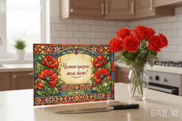 Персонализирани стъклени дъски за рязане. Подрък за дома