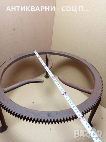 Стар Ръчно Изработен Масивен Саджек Пиростия За Огнище 9кг. , снимка 8 - Антикварни и старинни предмети - 52540087