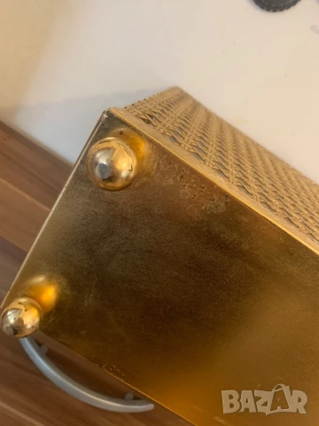 Красив метален  кош* златист цвят* за декорация*Кашпа, снимка 3 - Други стоки за дома - 51361110