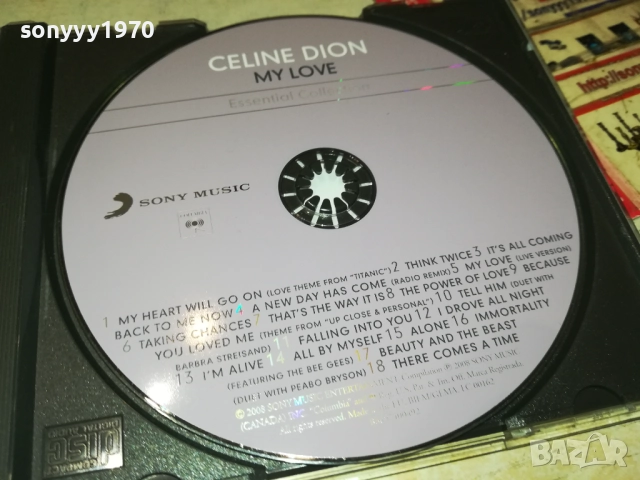 CELINE DION CD 0512251350, снимка 11 - CD дискове - 52662237