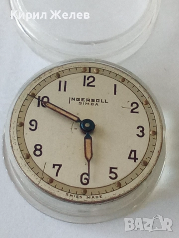 Механизъм с циферблат от стар ръчен часовник 26864, снимка 5 - Мъжки - 52262231