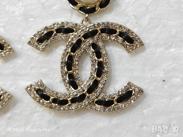 Страхотни обици Chanel , снимка 4 - Обеци - 53618509