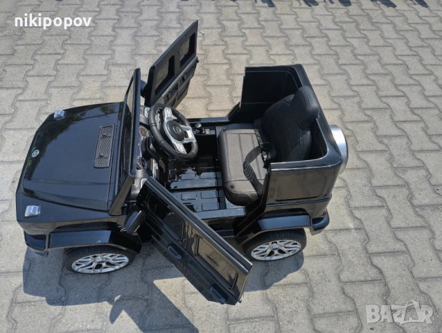 MERCEDES Акумулаторен джип AMG G63 мет. черен, снимка 5 - Детски велосипеди, триколки и коли - 53569449