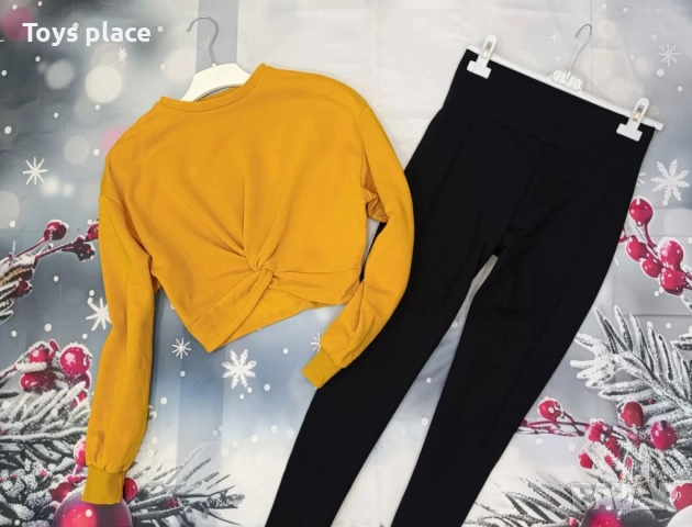 S H&M панталон с висока талия + H&M топ