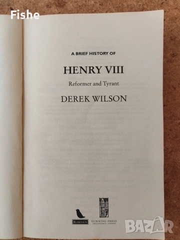 Продавам книга за Хенри VIII, снимка 2 - Художествена литература - 53857549