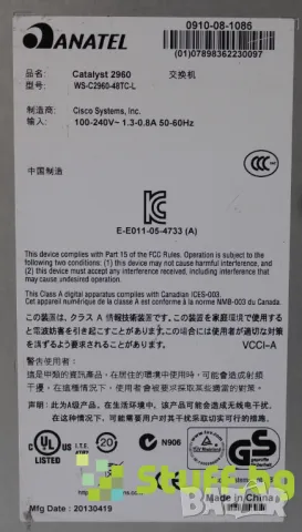 Суич Cisco  Catalyst 2960, снимка 4 - Суичове - 50160452