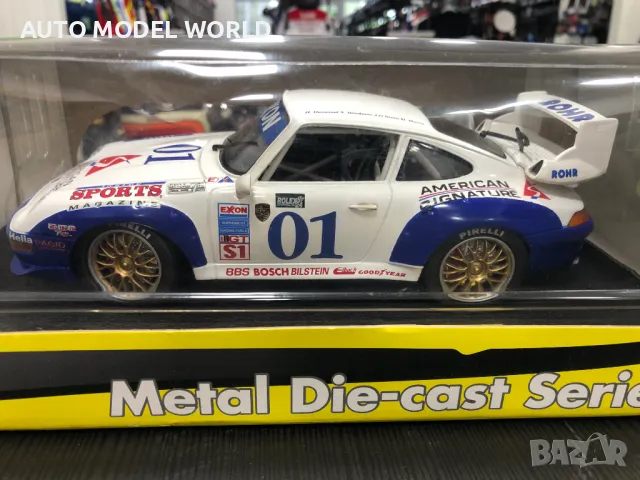 Mетална колекционерска количка DIE CAST PORSCHE 911 GT2 1:18 NEW, снимка 9 - Колекции - 47110932