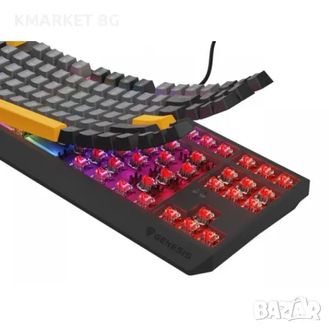 Genesis Gaming Keyboard Thor 230 TKL Anchor Gray Negative US RGB Mechanical Outemu Red Геймърска Кла, снимка 8 - Клавиатури и мишки - 49368873