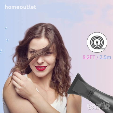 ПРОМОЦИЯ Сешоар - FASZIN STROM S100 - с йонна технология и 4 накрайника - мощен и щадящ косата, снимка 5 - Сешоари - 54146652