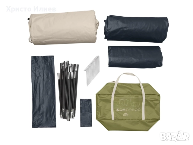 Къмпинг палатка за 5 човека Семейна палатка със затъмняващи прозорци, снимка 5 - Палатки - 52010580