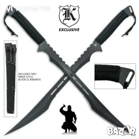 Катана Меч Два броя комплект SW-36 Katana с калъф Нинджа Мачете, снимка 1