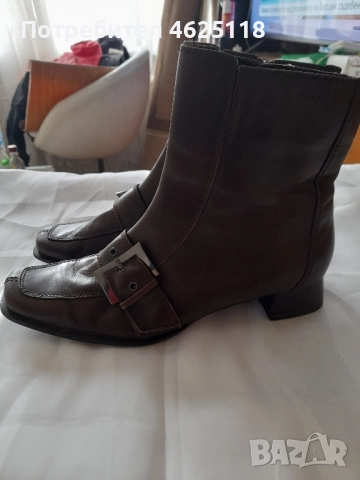 Дамски полуботуши на "TAMARIS" естествена кожа 