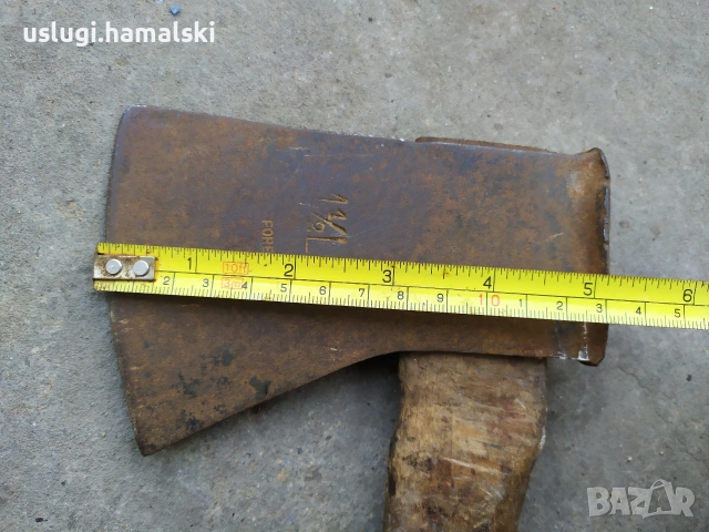 Стара брадва с печат, снимка 7 - Антикварни и старинни предмети - 54281661