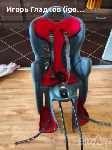 Детска седалка за велосипед Bellini, За монтиране на багажника, снимка 3 - Аксесоари за велосипеди - 52582183