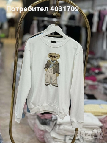 Блуза с мече , снимка 4 - Блузи с дълъг ръкав и пуловери - 52245789