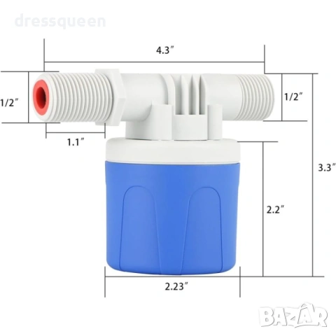 4690 Автоматичен плаващ вентил DN15 (1/2") с разширен работен диапазон, снимка 6 - Други стоки за дома - 53733287