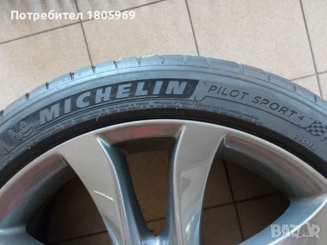 4бр. ал. джанти Mazda 6 (оригинални) 5x114,3 , 7,5x19 , ET45 с гуми 225/45/19 Michelin, снимка 10 - Гуми и джанти - 46903873