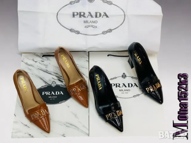 дамски обувки на ток prada , снимка 7 - Дамски обувки на ток - 46858374