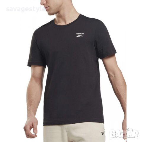 REEBOK Identity Left Chest Logo Tee Black, снимка 1 - Тениски - 46668549