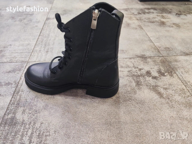 Доставка преди Коледа !Боти от естествена кожа с топъл Фил хастар от естествена вълна /02, снимка 2 - Дамски боти - 52849920