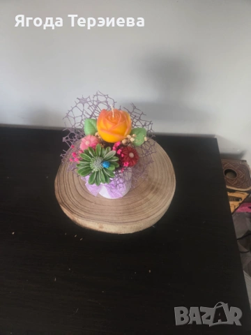 Букет от свещи, снимка 2 - Декорация за дома - 53110215